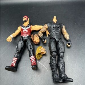 JAKKS PACIFIC VTG 2011 WWE TITAN TRON 6.5 (Flaw) + 2 Heads *1 Headless Figure